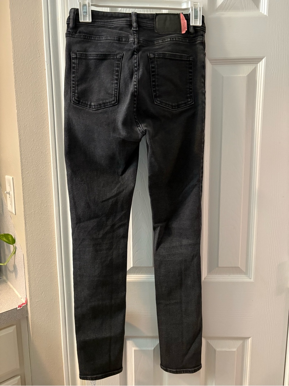 Acne Studios Blå Konst Peg Used Blk High Rise Skinny Jeans Black Size 26 32 - Picture 5 of 7